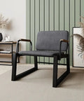 Doolan Black Accent Chair