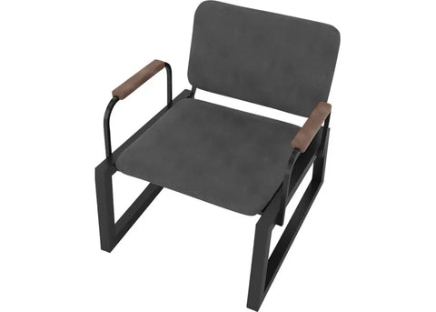 Doolan Black Accent Chair