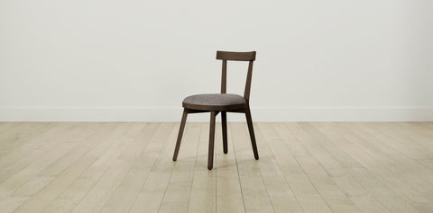 The Allen  - Belgian Linen Carob Dining Chair