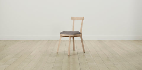 The Allen  - Belgian Linen Carob Dining Chair