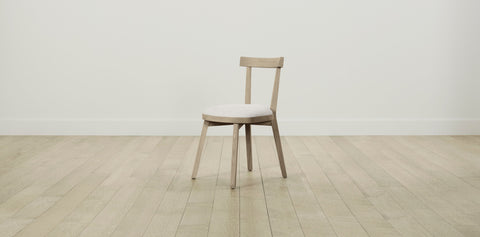 The Allen  - Belgian Linen Egret Dining Chair