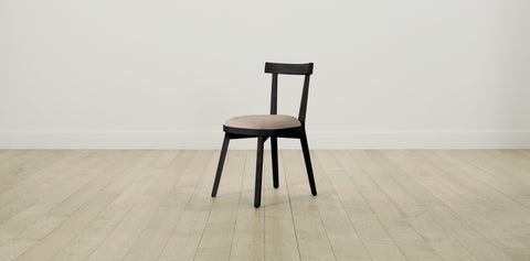 The Allen  - Nubuck Leather Fawn Dining Chair