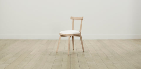 The Allen  - Performance Textured Linen Pearl Dining Chair