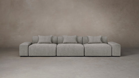 The Breuer Modular  - Performance Tweed Oatmeal Sofa