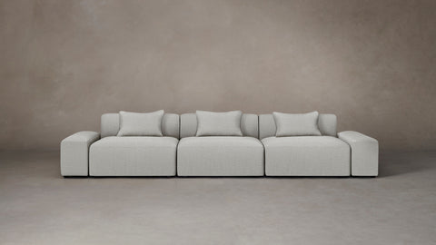 The Breuer Modular  - Performance Woven Chenille Steel Sofa