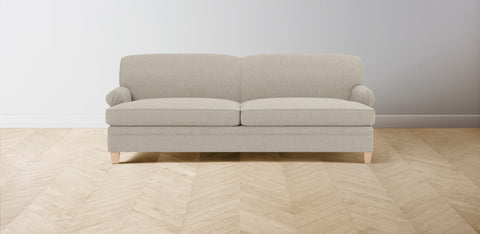 The Carmine  - Belgian Linen Alder Sofa