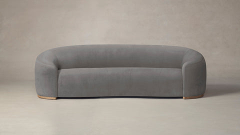 The Chelsea  - Nubuck Leather Asphalt Sofa