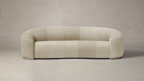 The Chelsea  - Tuscan Leather Bisque Sofa