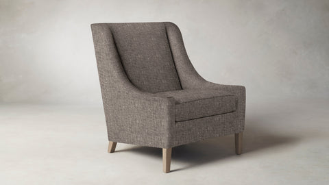 The Chrystie  - Belgian Linen Carob Chair