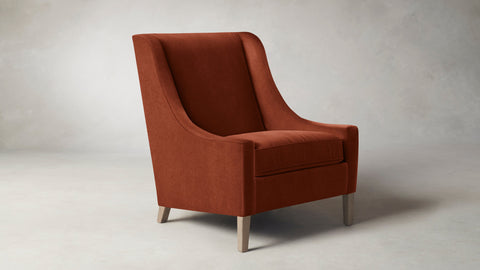 The Chrystie  - Mohair Spice Chair