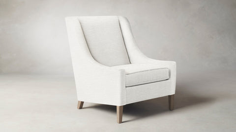 The Chrystie  - Performance Chenille Alabaster Chair