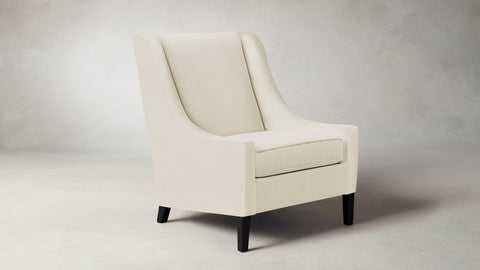 The Chrystie  - Performance Linen Creme Chair