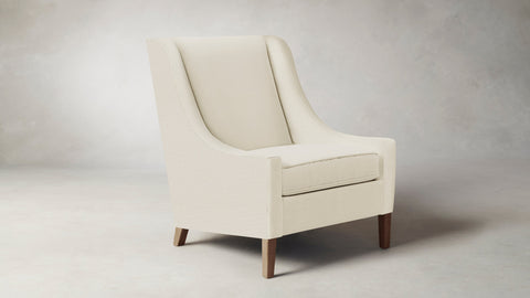 The Chrystie  - Performance Linen Creme Chair