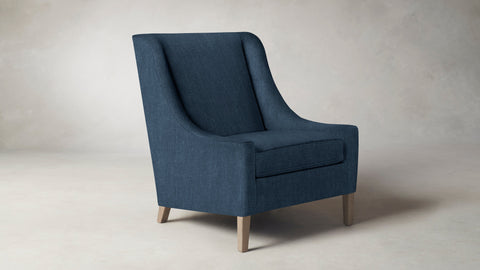 The Chrystie  - Performance Tweed Denim Chair