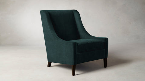 The Chrystie  - Performance Velvet Emerald Chair