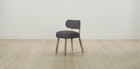 The Jane  - Performance Linen Graphite Dining Chair