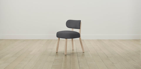 The Jane  - Performance Linen Graphite Dining Chair