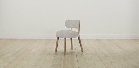 The Jane  - Performance Melange Weave Flint Dining Chair