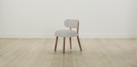 The Jane  - Performance Melange Weave Flint Dining Chair