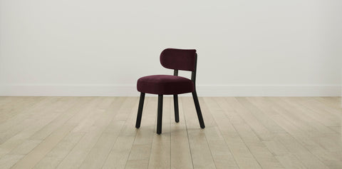 The Jane  - Performance Velvet Merlot Dining Chair