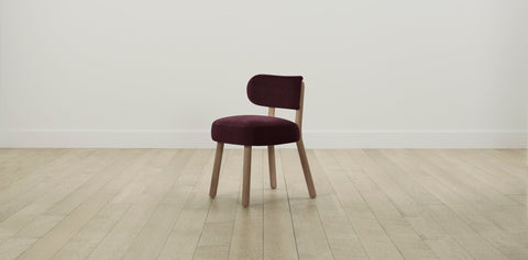 The Jane  - Performance Velvet Merlot Dining Chair