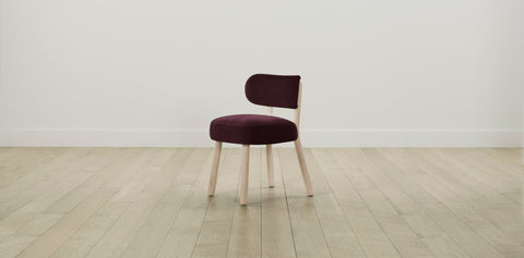 The Jane  - Performance Velvet Merlot Dining Chair