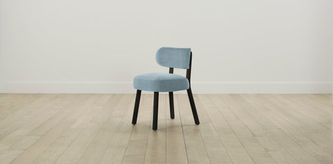 The Jane  - Performance Velvet Sky Dining Chair