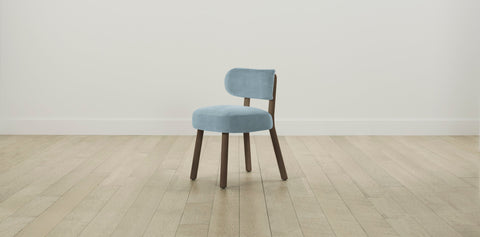 The Jane  - Performance Velvet Sky Dining Chair