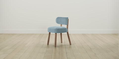 The Jane  - Performance Velvet Sky Dining Chair