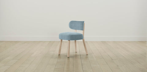 The Jane  - Performance Velvet Sky Dining Chair