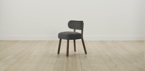 The Jane  - Performance Velvet Slate Dining Chair