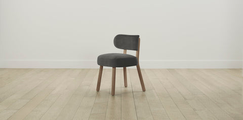 The Jane  - Performance Velvet Slate Dining Chair