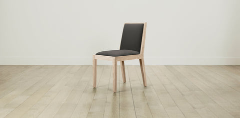 The Madison  - Pebbled Leather Ash Dining Chair