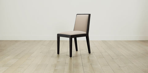 The Madison  - Pebbled Leather Stone Dining Chair