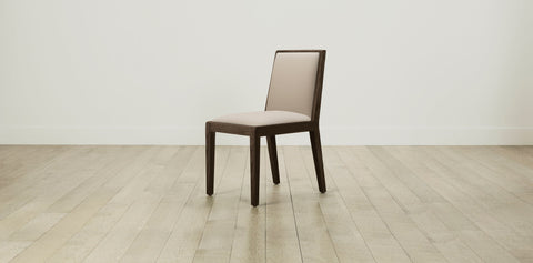 The Madison  - Pebbled Leather Stone Dining Chair