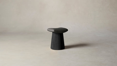 The Weston  - Tuscan Leather Seal Accent Stool